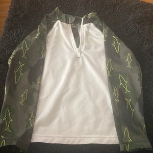 Swim top rash guard long sleeve top